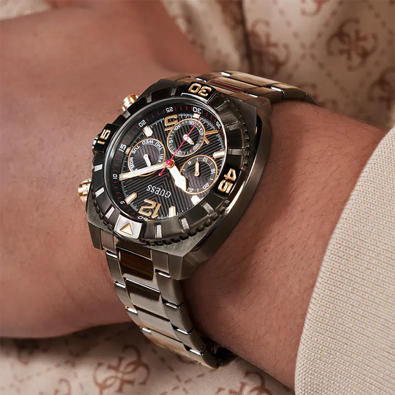 Guess Traction Multi-function Black Dial Men’s Watch- GW0800G2